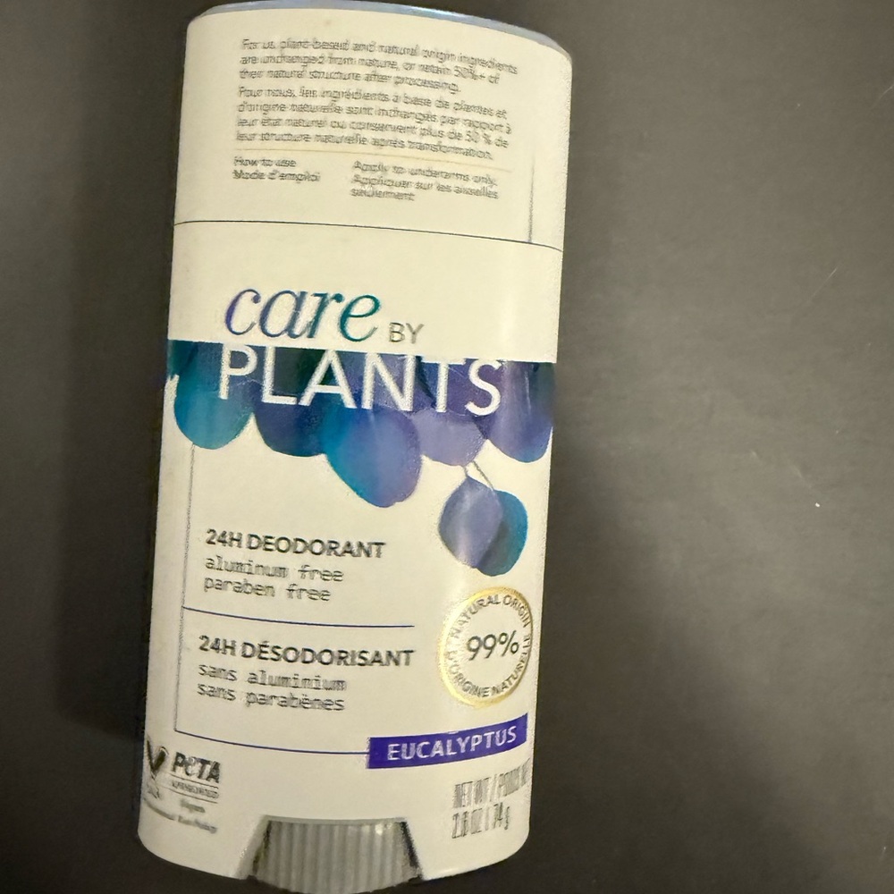 Dove Care by Plants Deodorant Eucalyptus aluminum free